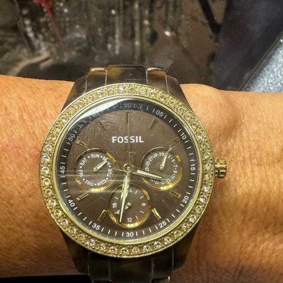 Fossil Tortoise Shell Watch - Picture 2 of 6